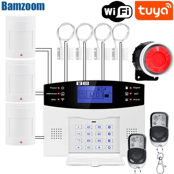 WIFI GSM dom Protuprovalni Alarmni sustav S Bežičnim Senzorom Pokreta Detektor Alarm Za Tuya SmartLife PROGRAM Vrtna Osnovna Alarm