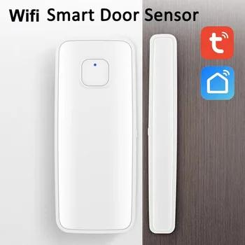 WiFi Pametan Vrata Senzor, Senzor za Prozor, Pametne i Otvorene Zatvorene Detektori, Pametna Kuća, Upravljanje, Rad s Google Home Alexa Smart Life Tuya 0
