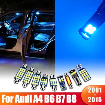Za Audi A4 B6 B7 B8 S4 RS4 Avant Limuzina 2001-2015 Canbus Komplet LED Unutrašnjosti Kupole Lampa Za Čitanje Nožna Vrata Prtljažniku Svjetlo Pribor