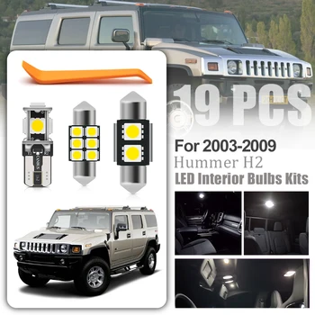 Za Hummer H2 2003-2009 Canbus Led Kit unutarnja rasvjeta Bijela Automatska Zamjena Žarulja Vrata Ljubazno koje pretinac za rukavice Prostor Za Noge Tovara Licenca