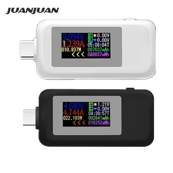 Zaslon u boji USB Type-C Tester 0-5A Struje 4-30 U Napon Digitalni Priključak za Napajanje Punjač Utičnica Tester Popust od 40%