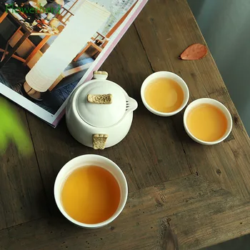 Čaj tirkizne Kung-fu, Čajna Posuđe, Putno Čaj, Čajna Šalica s Vrećom, Povoljne Oblaka, Porculanska Čaj i Set Čaša, Kineski Čaj 1